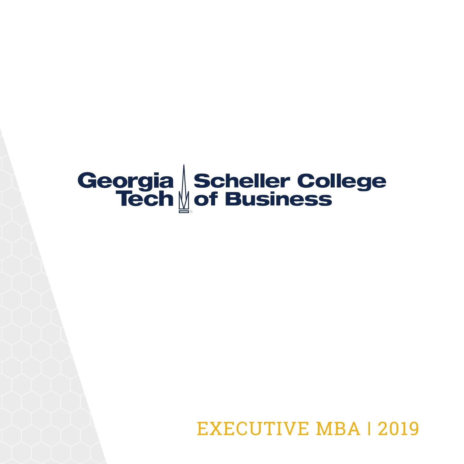 Executive MBA Program at the Georgia Tech Scheller College of Business ...
