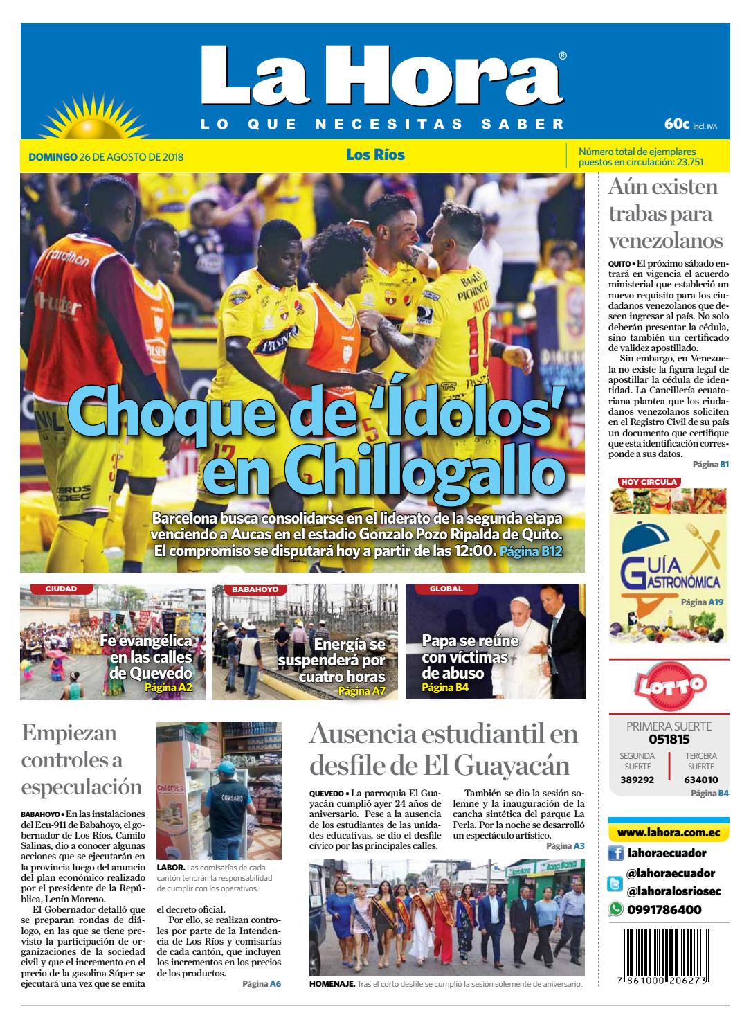 Los Rios 26 De Agosto Del 2018 By La Hora Ecuador Issuu agosto del 2018 by la hora ecuador