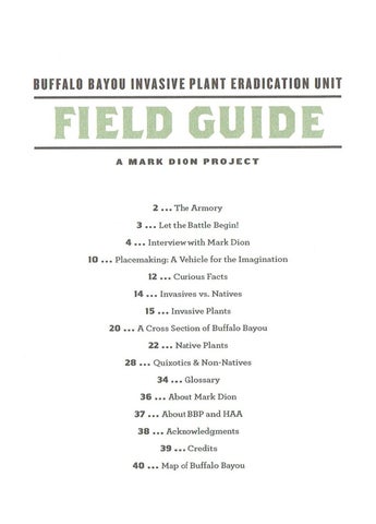 Buffalo Bayou Field 指南 第 3 页