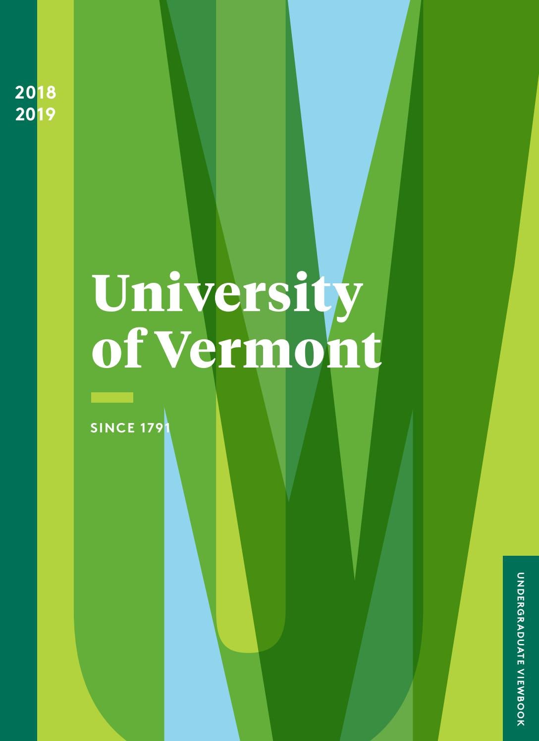 University of Vermont Admissions Viewbook 201819 by University of