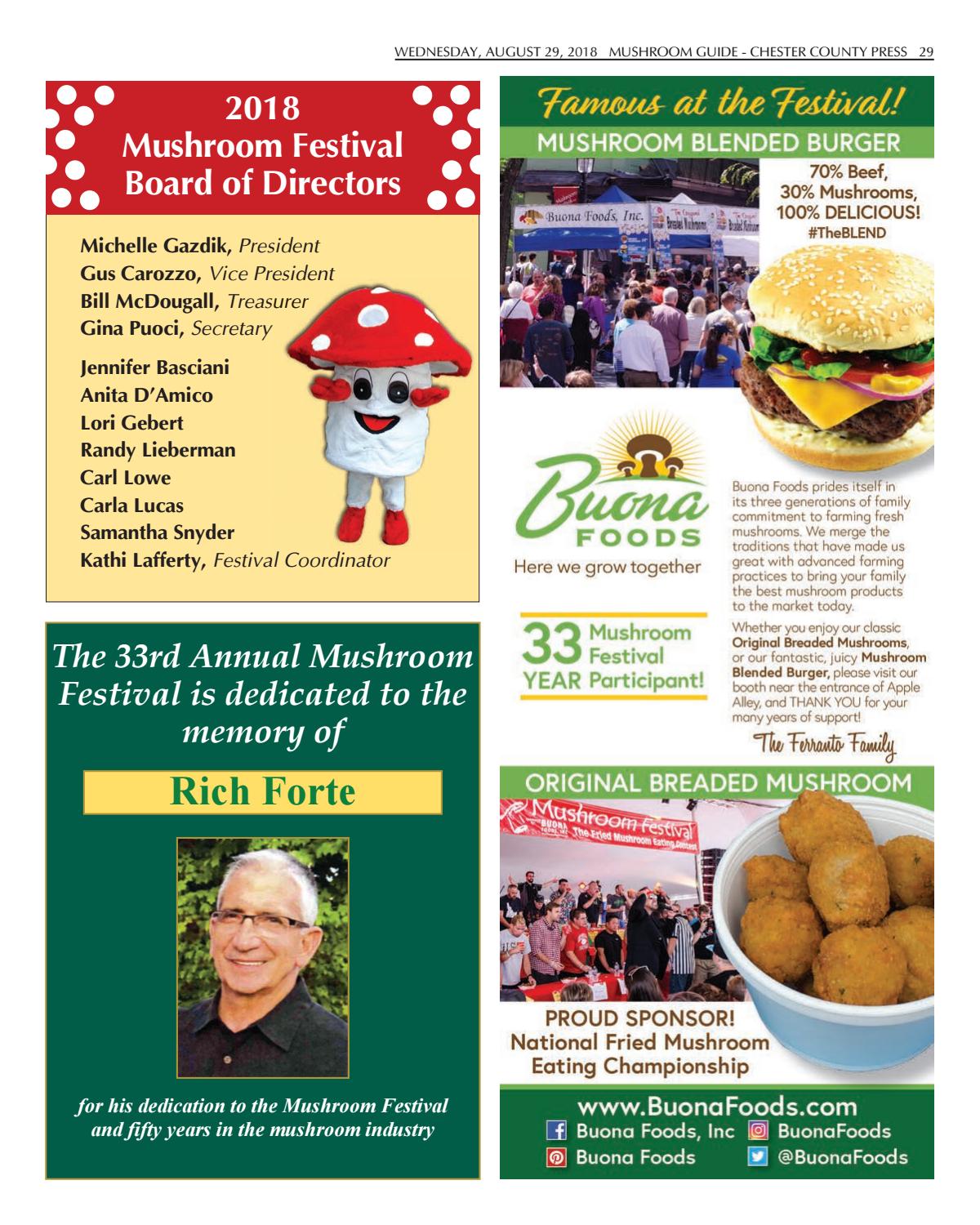 2018 Mushroom Festival & Visitors Guide by Ad Pro Inc. Issuu