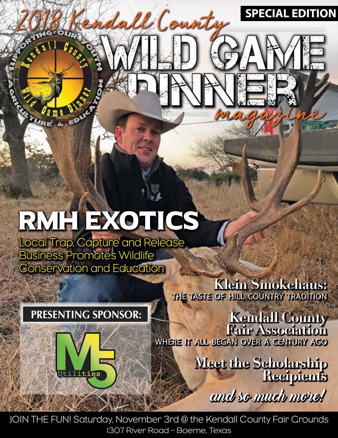 2018 Kendall County Wild Game Dinner Magazine by Distinct Media LLC Issuu