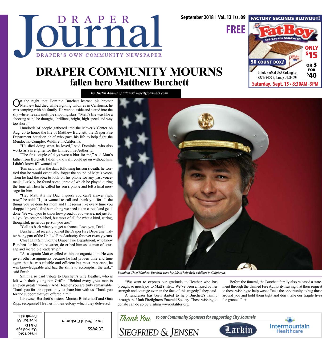 Draper City Journal September 2018 by The City Journals Issuu
