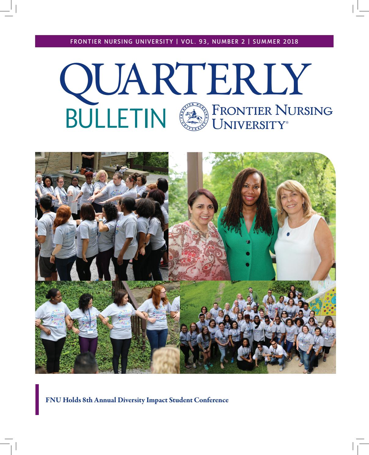 FNU Quarterly Bulletin Summer 2018 Volume 93, Number 2 by Frontier