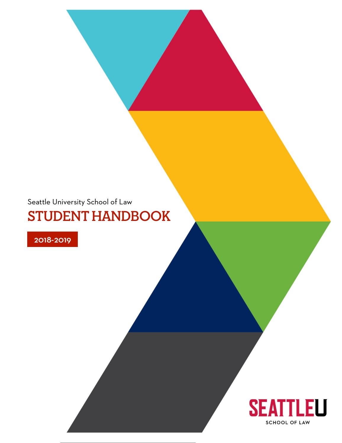 20182019 Student Handbook by Seattle University School of Law Issuu