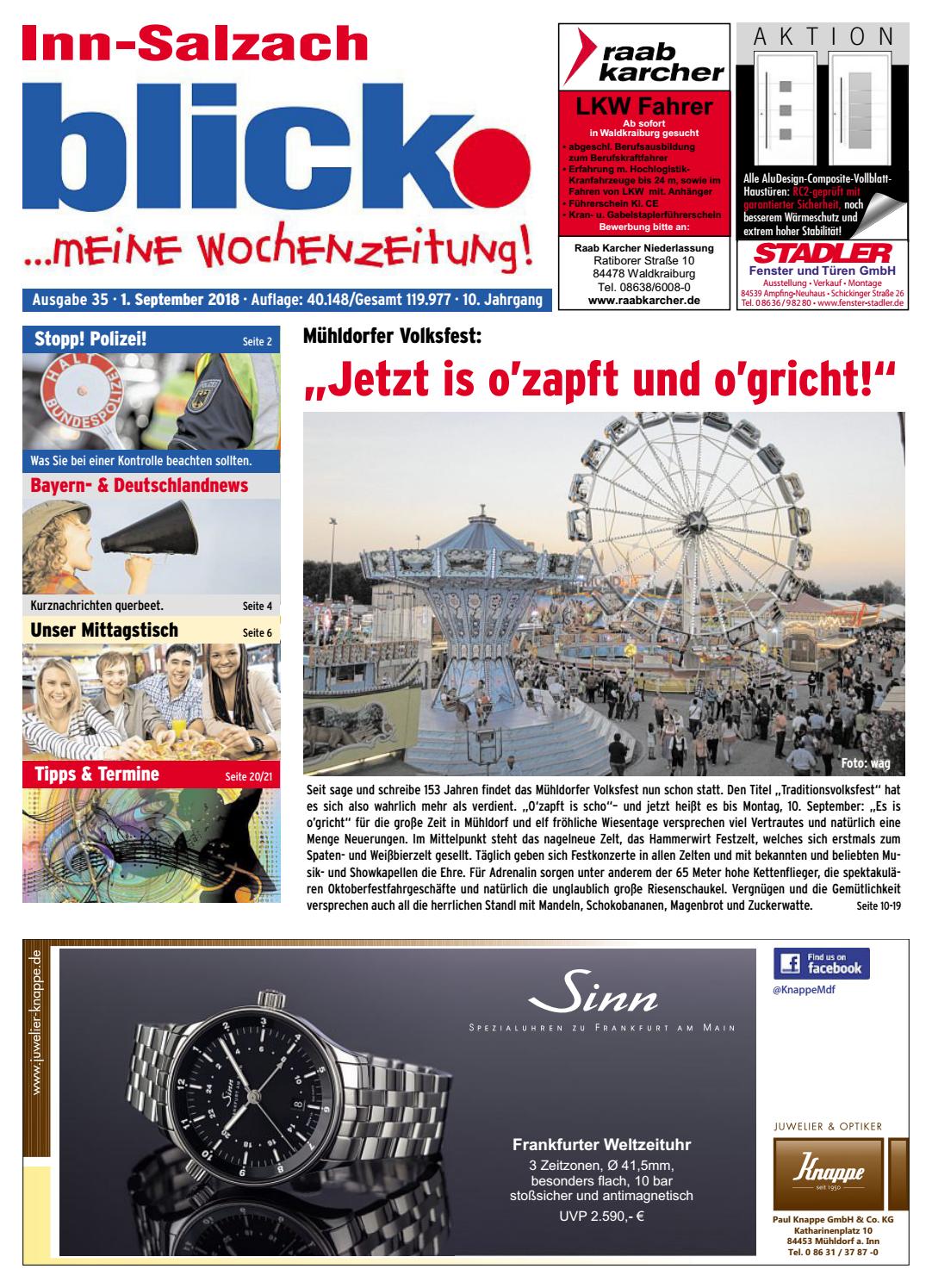Inn Salzach Blick Ausgabe 35 18 By Blickpunkt Verlag Issuu