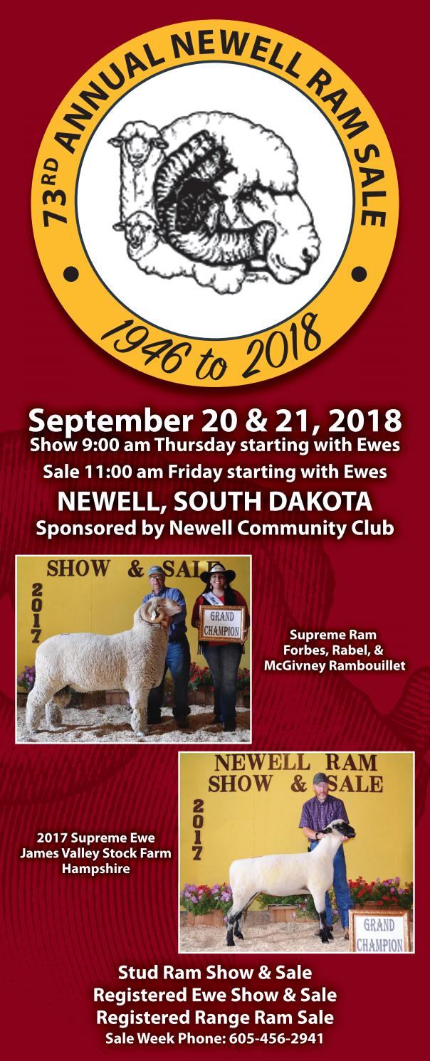 2018 Newell Ram Sale Catalog by TriState Livestock News Farmer