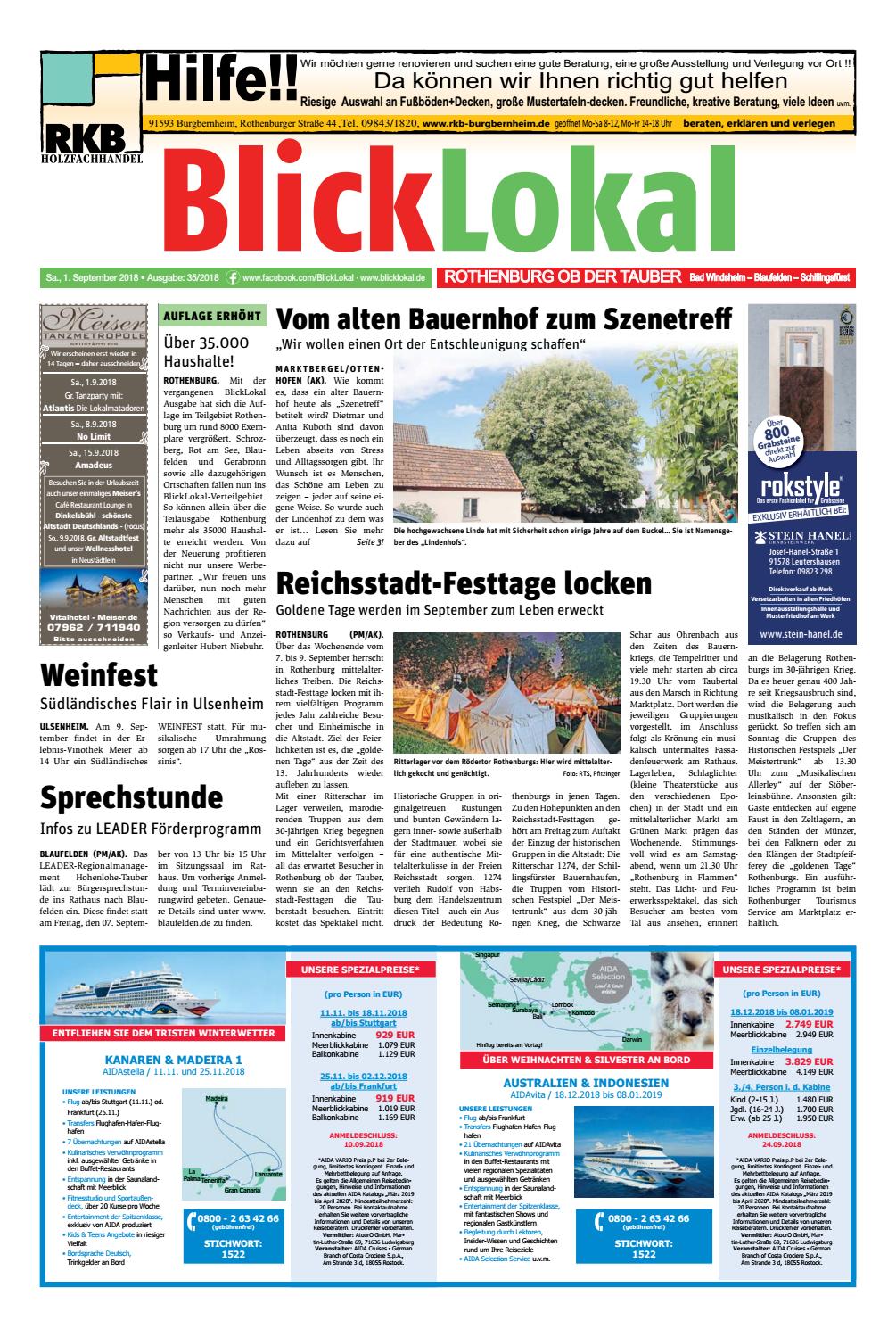 Blicklokal Rothenburg Kw 35 2018 By Blicklokal Wochenzeitung Issuu
