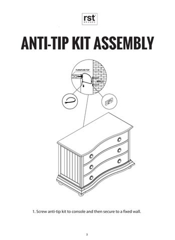 RST Brands 家具目录 · Ava Curved Chest of Drawers Instructions 第 4 页