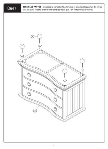 RST Brands 家具目录 · Ava Curved Chest of Drawers Instructions 第 8 页