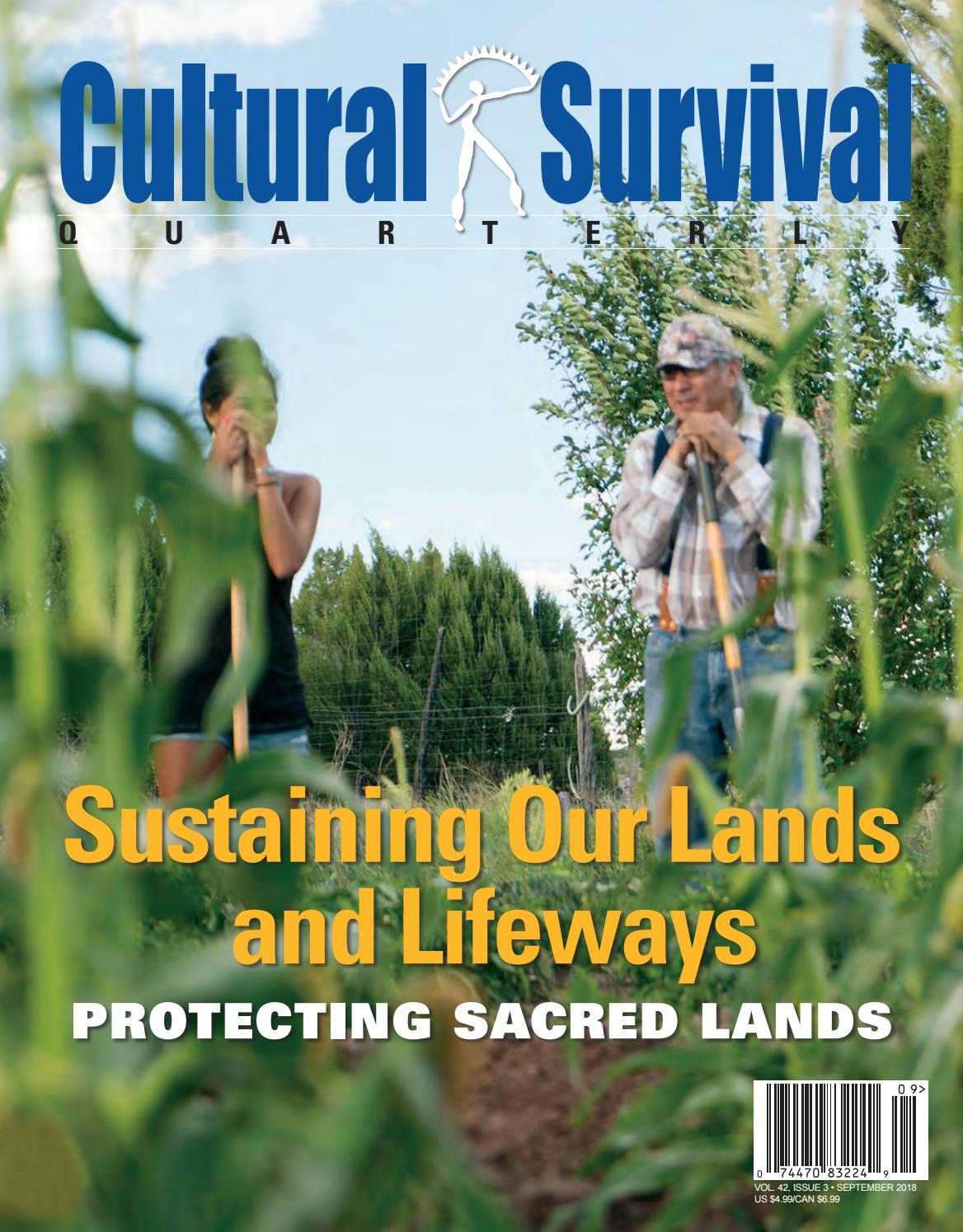 CSQ 42-3: Sustaining Our Lands and Lifeways by Cultural Survival - Issuu
