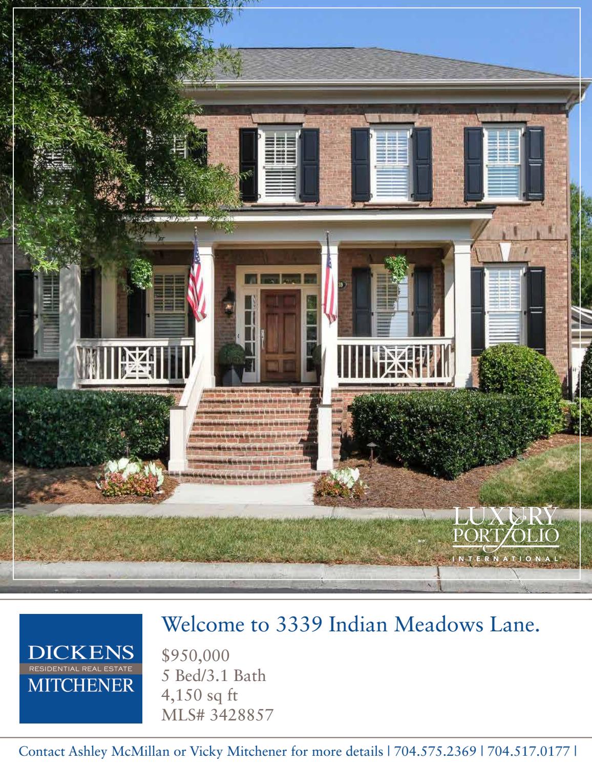 3339 Indian Meadows Lane by Dickens Mitchener Issuu
