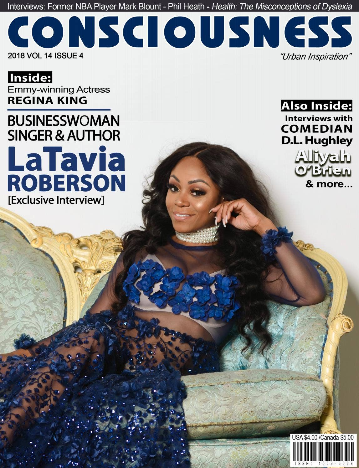LaTavia Roberson featured on cover of Consciousness Magazine by