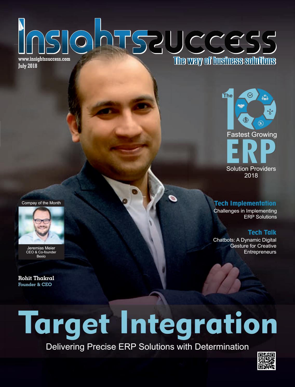The 10 Fastest Growing ERP Solution Providers 2018 By Insights Success