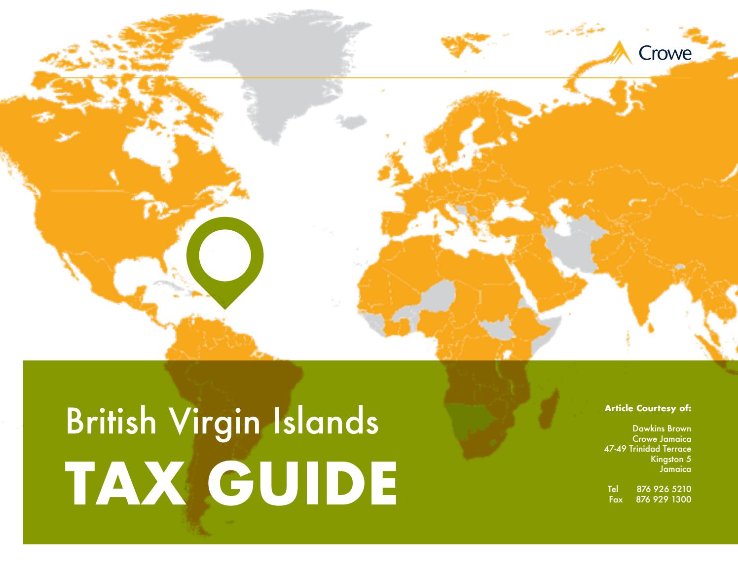British Virgin Islands (BVI) Tax Guide 2018 by Dawgen Global Issuu