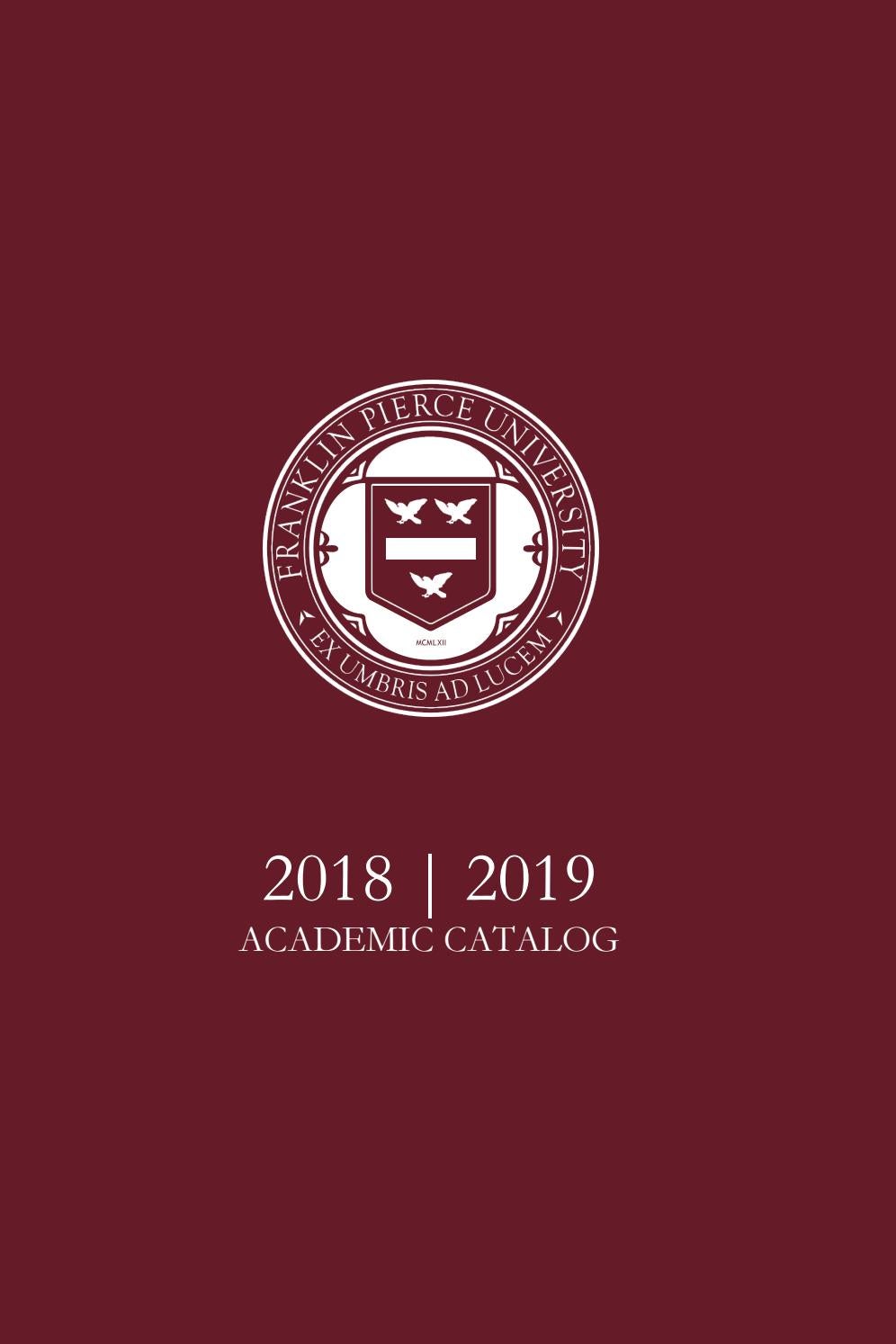 2018 2019 Academic Catalog By Franklin Pierce University Issuu - 