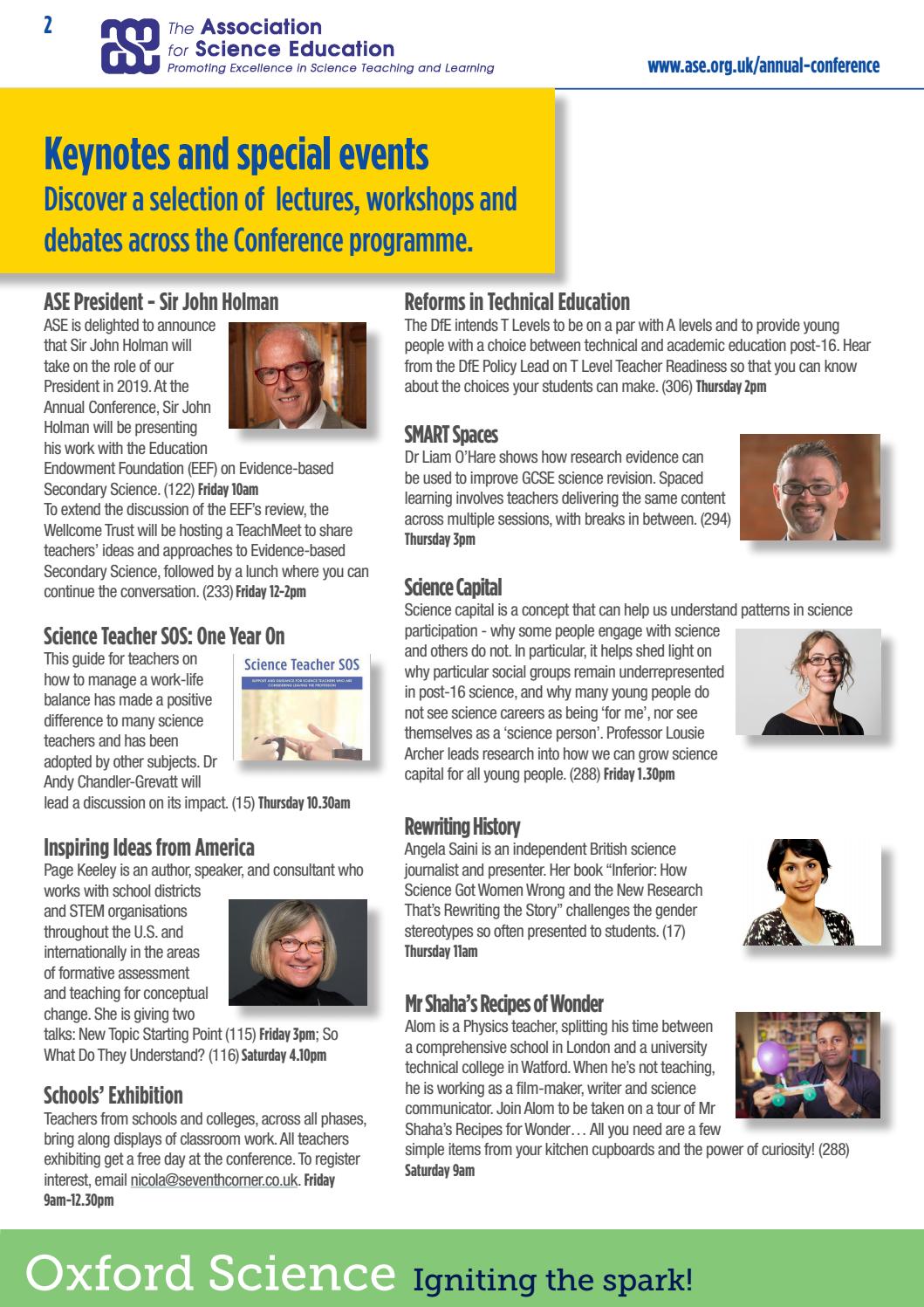 ASE Annual Conference 2019 by The Association for Science Education