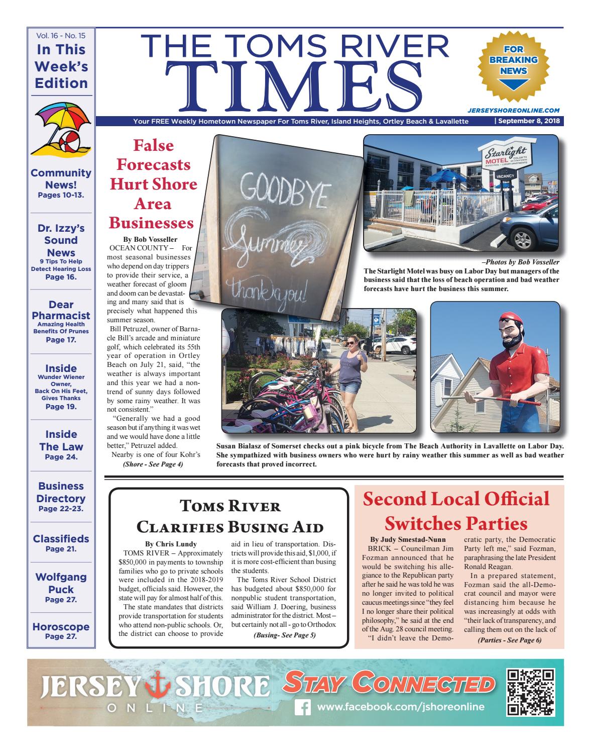20180908 The Toms River Times by Jersey Shore Online Issuu