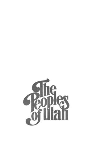 The Peoples Of Utah Edited By Helen Z Papanikolas By Utah State