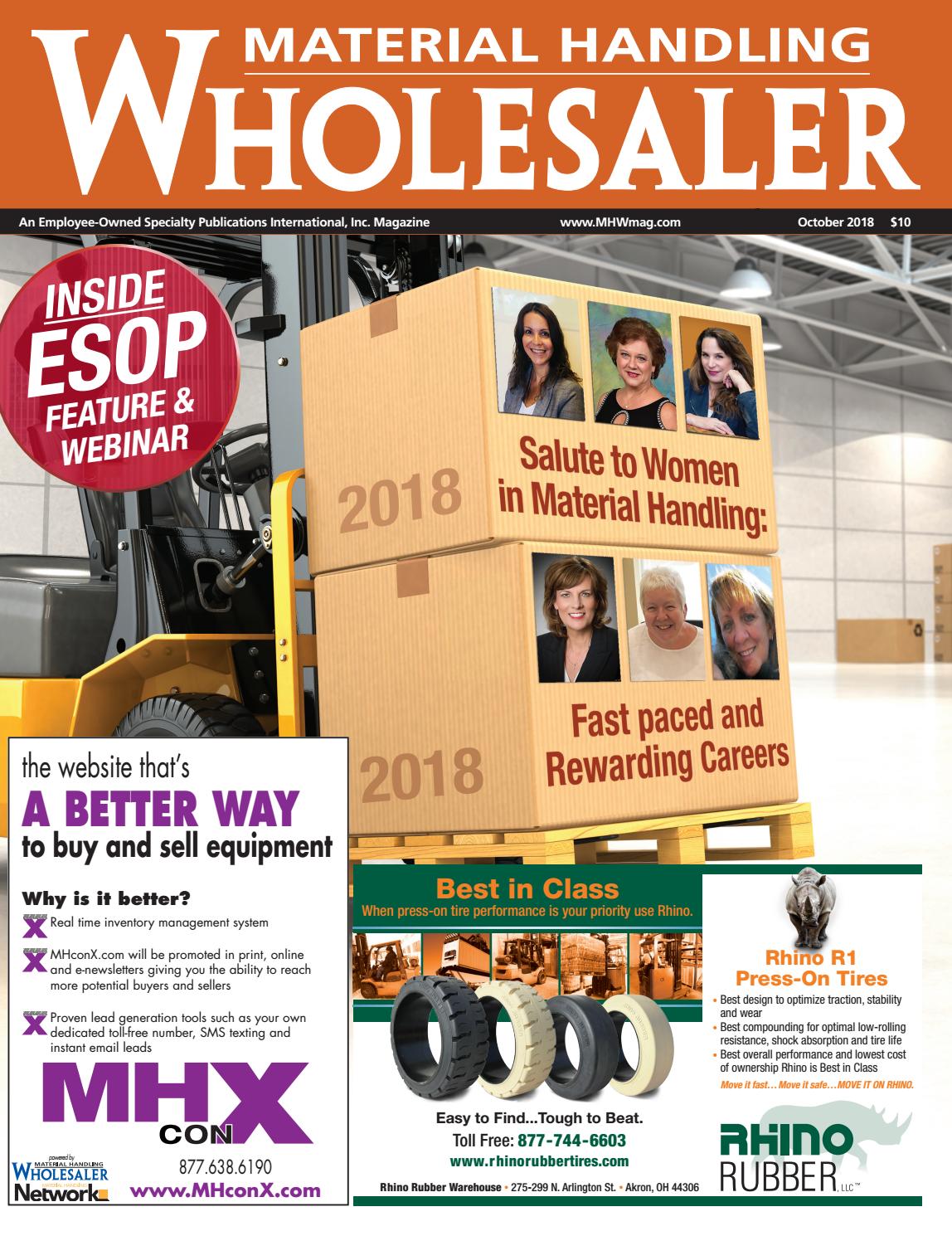 October 2018 Material Handling Wholesaler by Material Handling