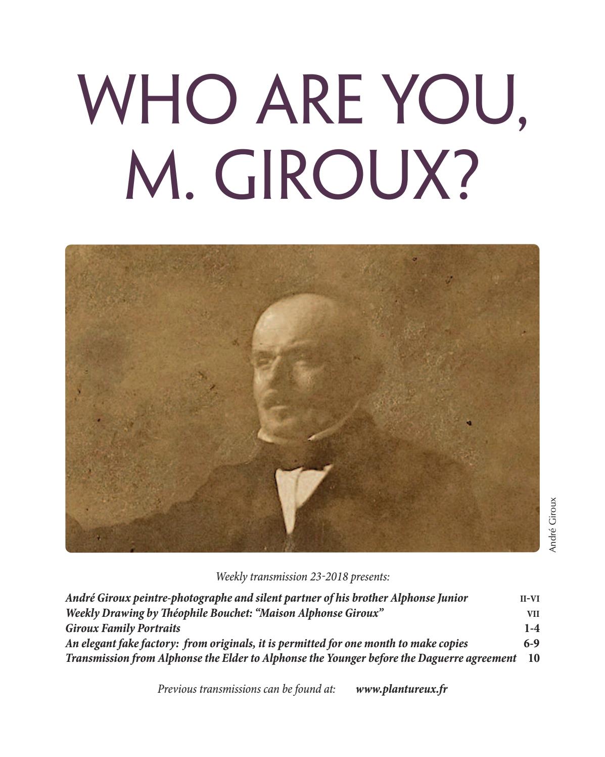 WHO ARE YOU, M. GIROUX? by Serge Plantureux Issuu