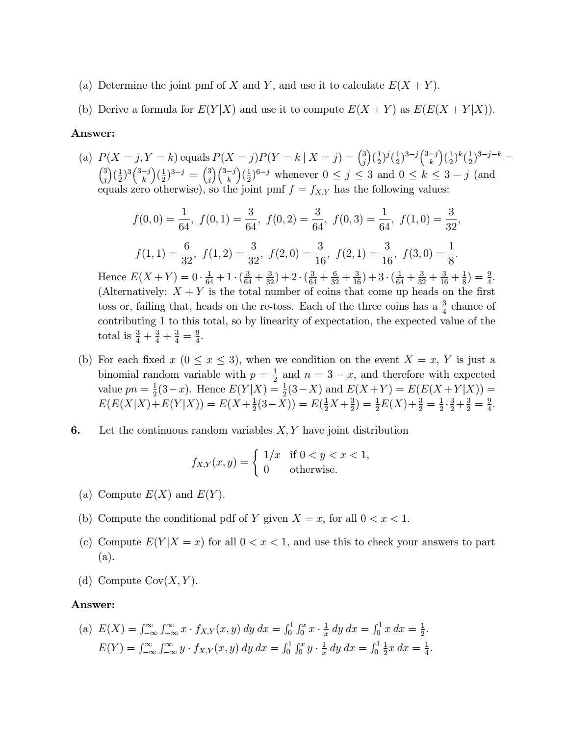 probability and random variables exams solution by Yvan Ngassa - Issuu
