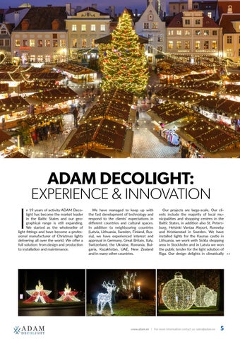 ADAMLIGHTS Adam Decolight Christmas 灯饰目录 2018/ 2019 第 5 页