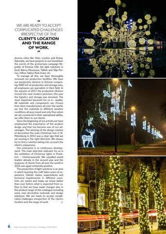 ADAMLIGHTS Adam Decolight Christmas 灯饰目录 2018/ 2019 第 6 页