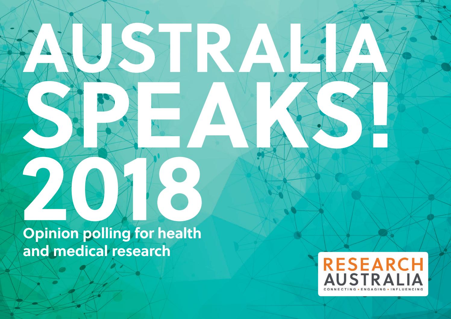 Research Australia - Australia speaks! 2018 opinion poll by Research ...