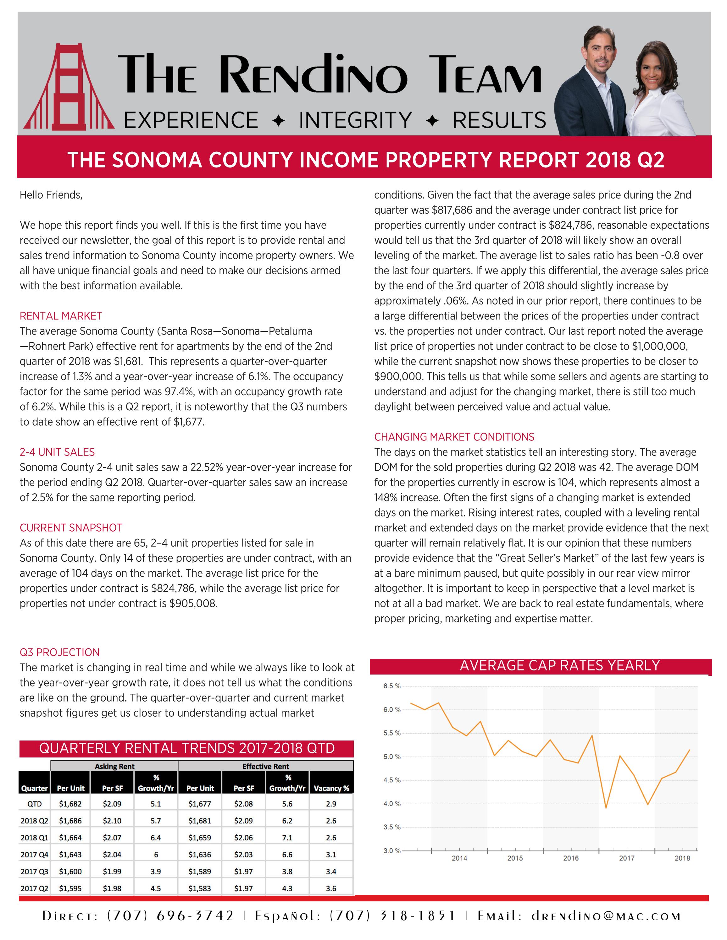 Sonoma County Property Report 2018 Q2 by RE/MAX Marketplace Issuu