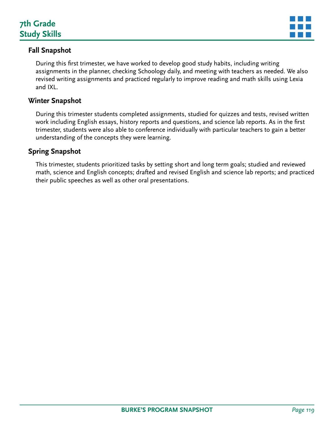 Essay On Healthy Eating Habits Essays For High School Students To Read also Religion And Science Essay Burkes Program Snapshots By Burkes School Issuu Business Communication Essay