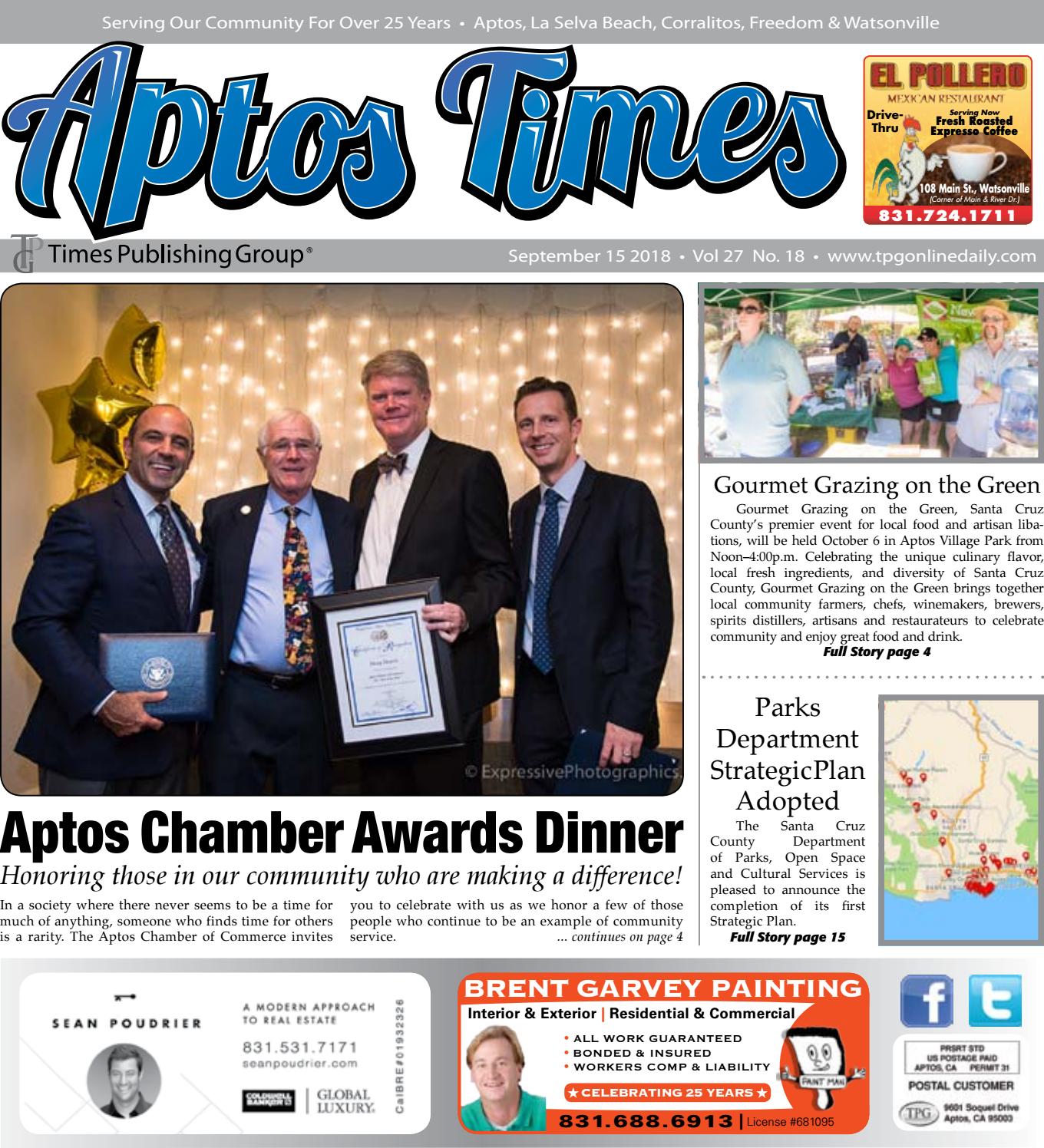 Aptos Times September 15, 2018 by Times Publishing Group, Inc. Issuu