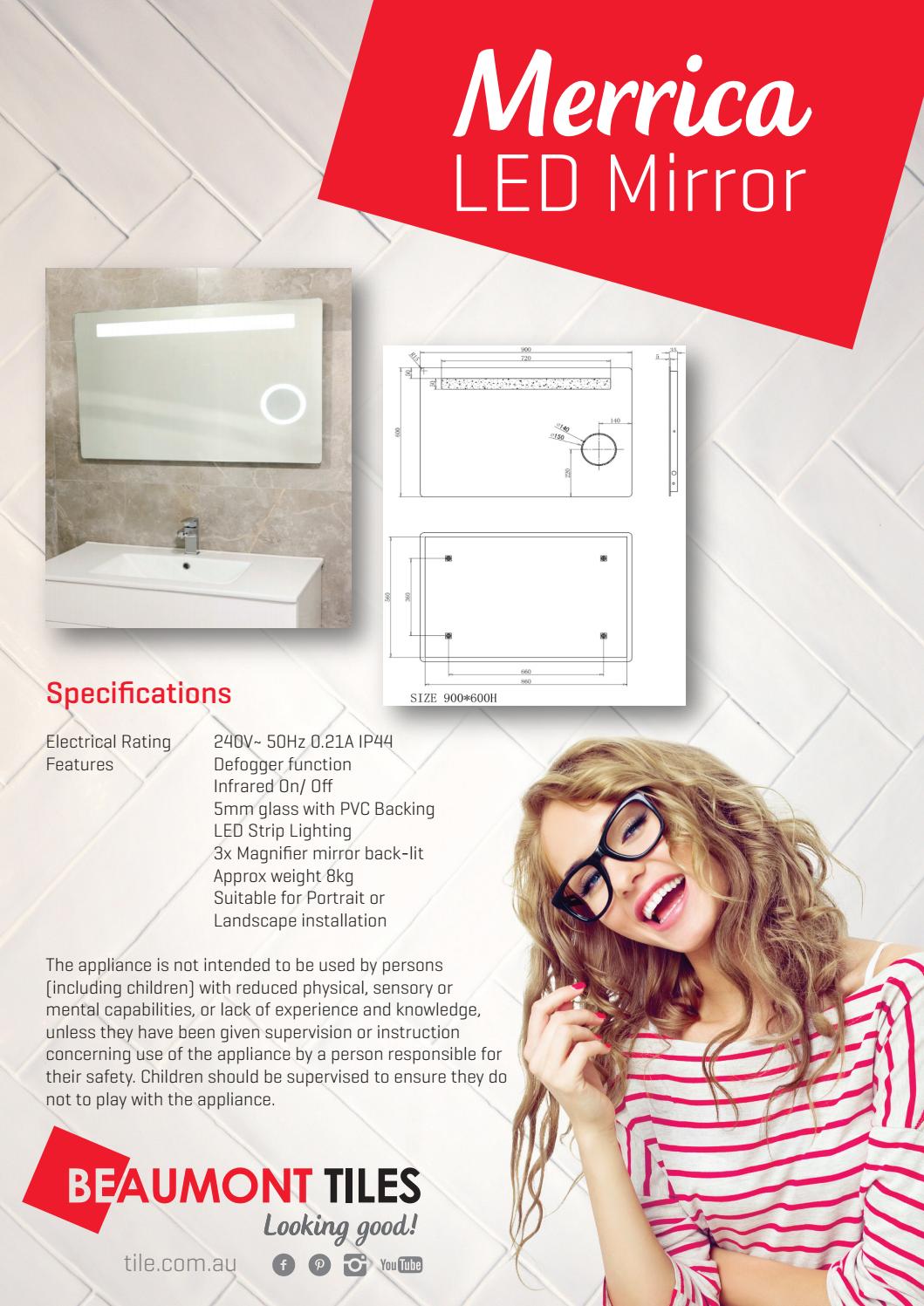 Merrica LED Mirror by Beaumont Tiles Issuu
