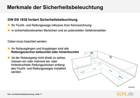 Präsentation: Not- und Sicherheitsbeleuchtung 第 11 页