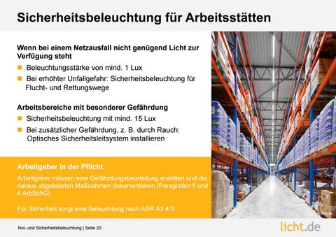 Präsentation: Not- und Sicherheitsbeleuchtung 第 20 页