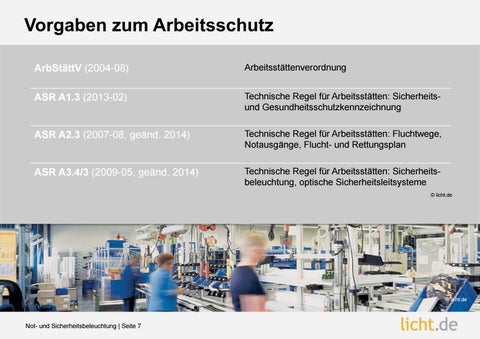 Präsentation: Not- und Sicherheitsbeleuchtung 第 7 页