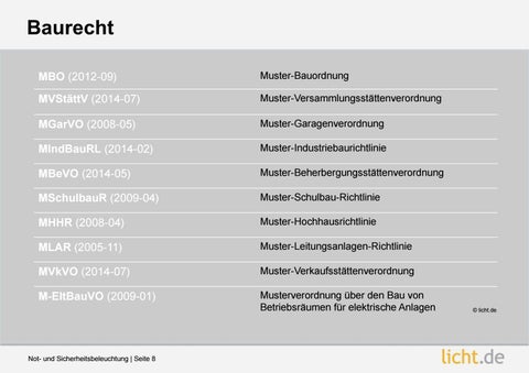 Präsentation: Not- und Sicherheitsbeleuchtung 第 8 页