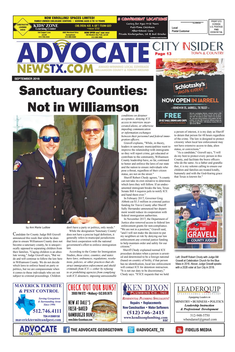 Advocate News TX September 2018 by Fidelis Publishing Group, LLC Issuu