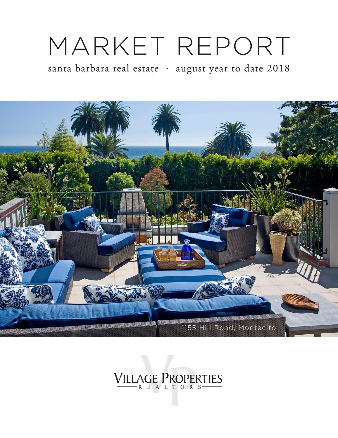 Santa Barbara Real Estate Report through August 2018 Village