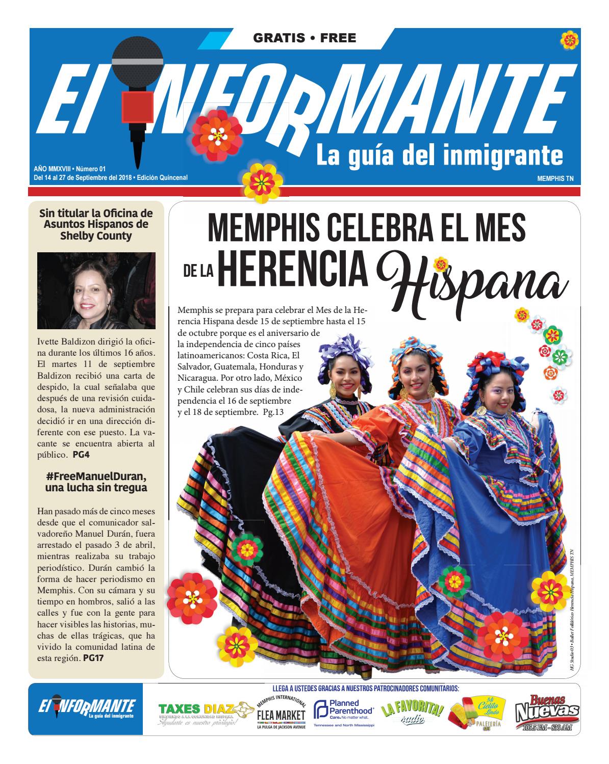El Informante No. 1/ 09-14-2018 by elinformantememphis - Issuu