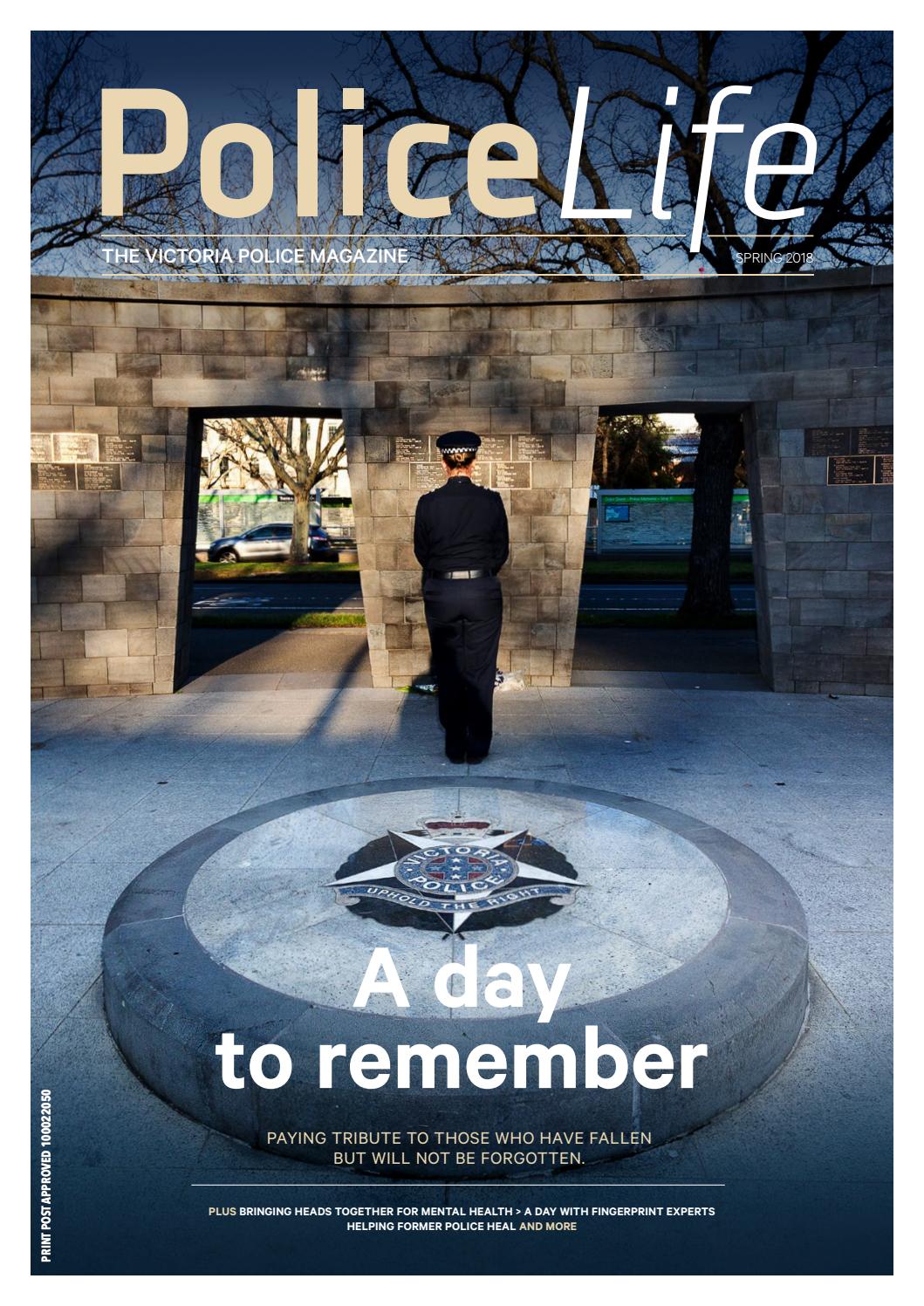 Police Life Spring 2018 By Victoria Police Issuu