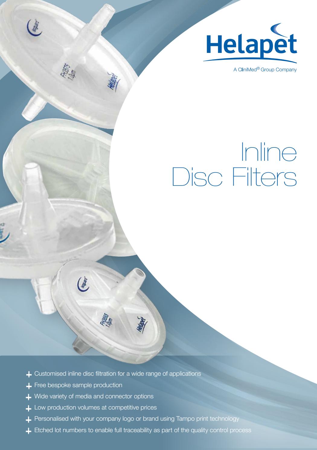 Helapet Inline Disc Filter Brochure 2018 by Helapet - Issuu