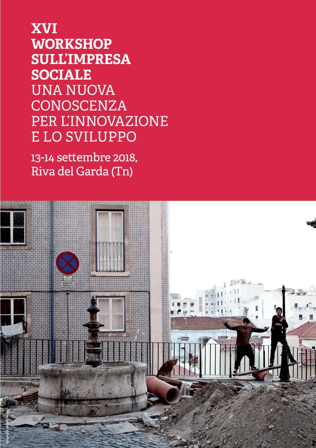 XVI Workshop Sull impresa Sociale Programma By Iris Network Issuu
