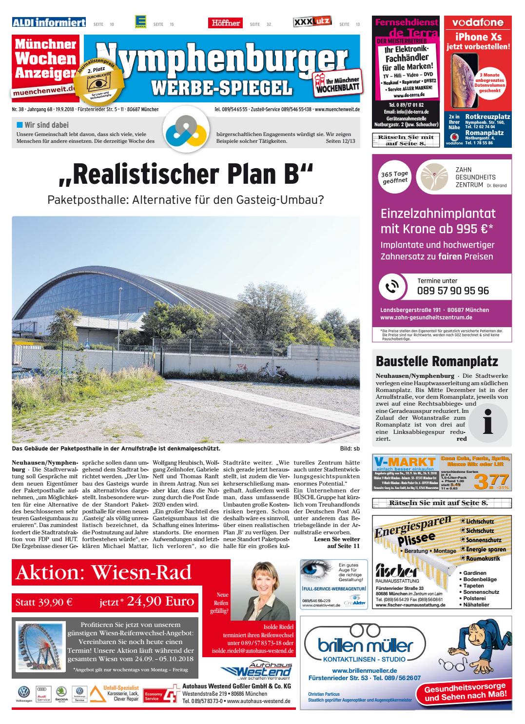 Kw 38 2018 By Wochenanzeiger Medien Gmbh Issuu