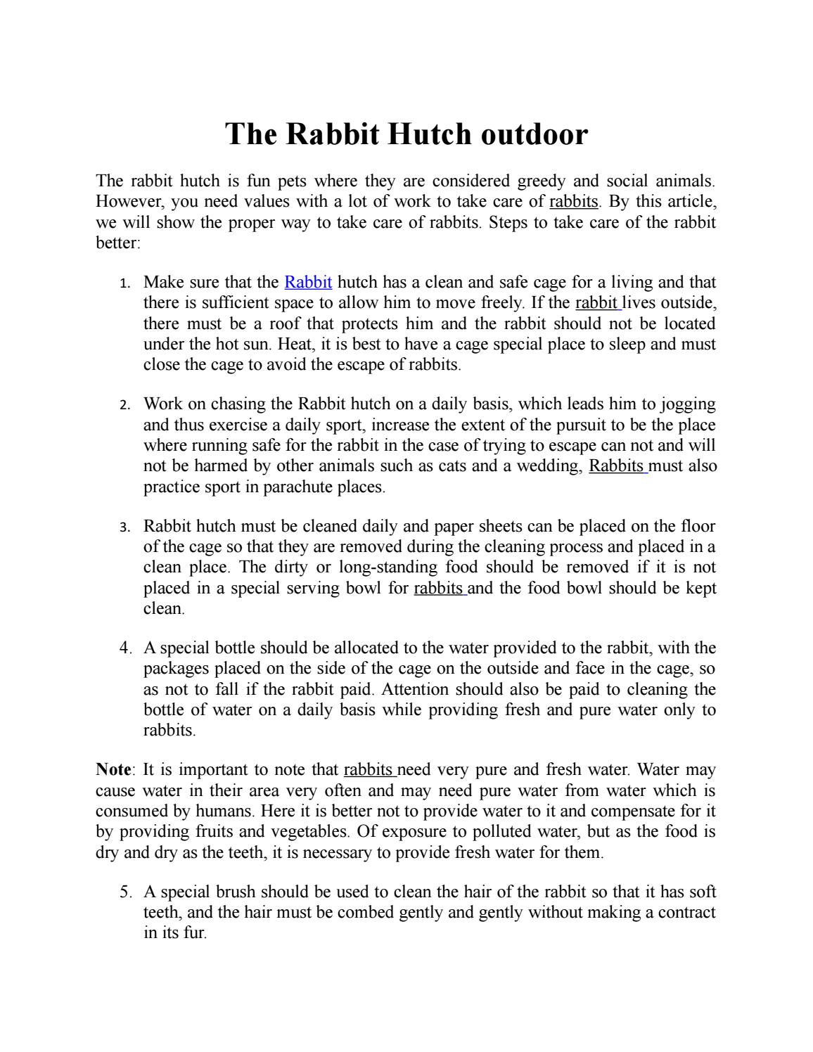 The Rabbit Hutch outdoor by johnmichelson16 Issuu