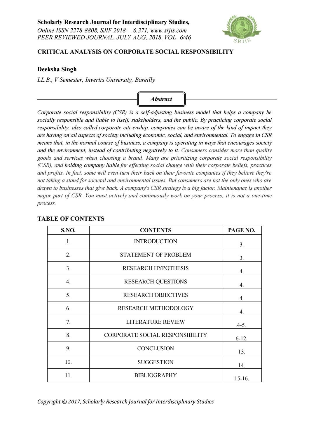 Measuring corporate social responsibility picture