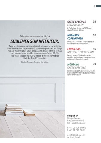 Batiplus | Mobilier Contemporain & Découvertes 家具目录 cocooning 2018 第 3 页