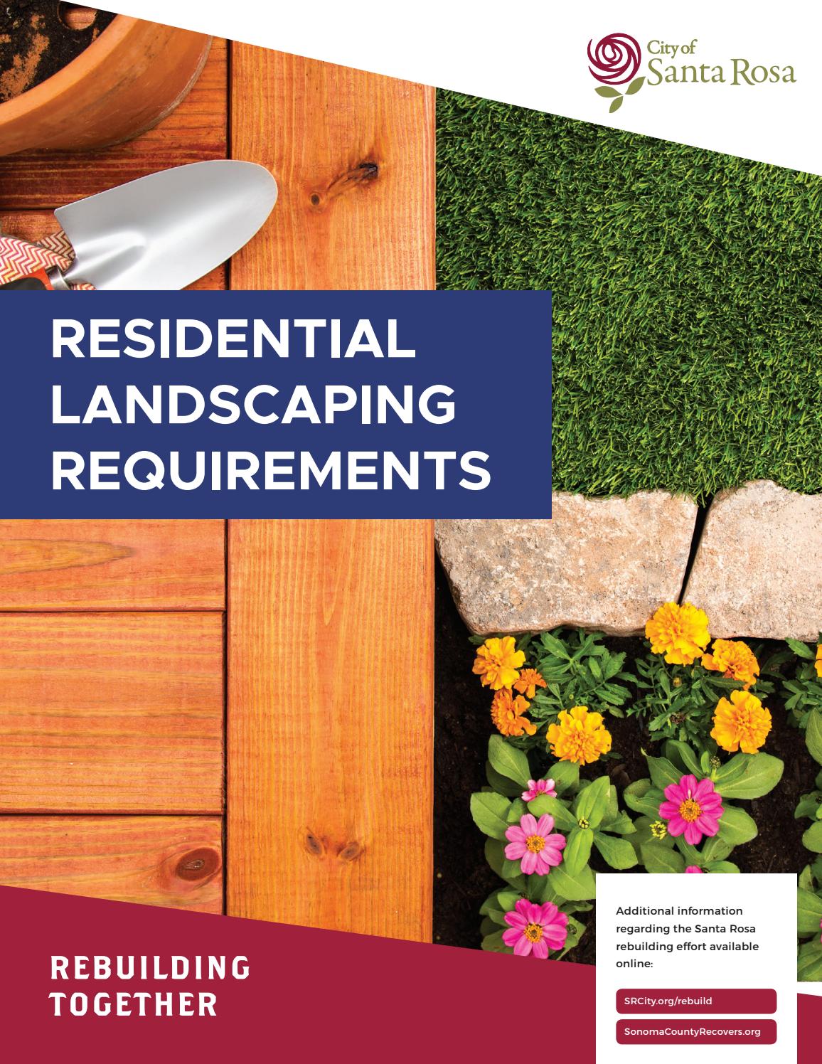 Residential Landscaping Requirements by City of Santa Rosa Issuu