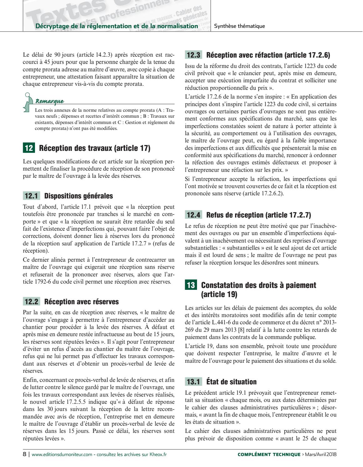Normes Marchés Privés Pdf – Marchés Privés De Construction – QPZO