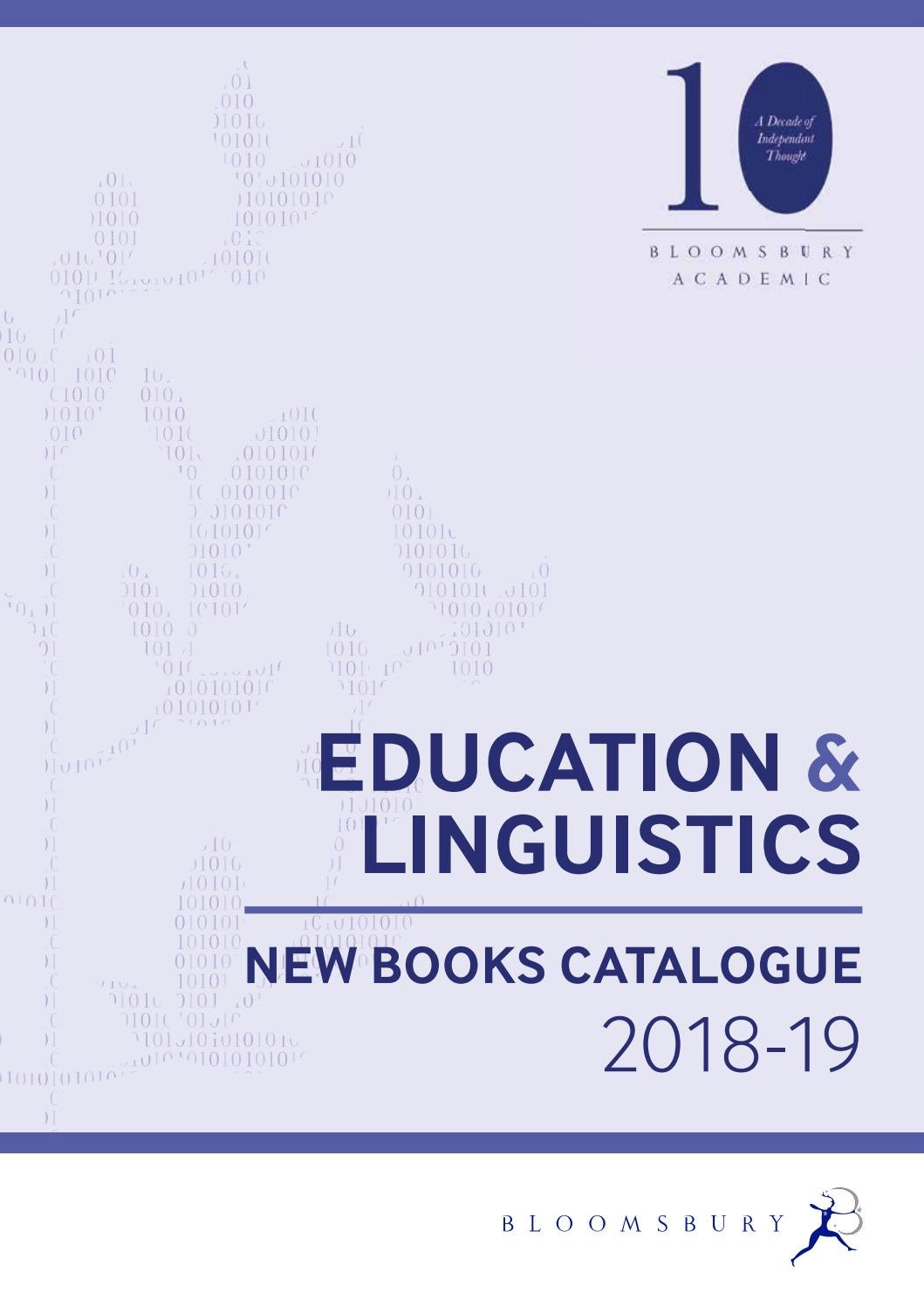 Education & Linguistics Catalogue 201819 by Bloomsbury Publishing Issuu